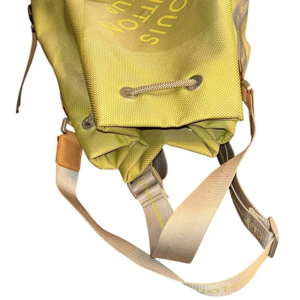 Authentic Louis Vuitton Yellow Canvas Cup Bag .SP0042